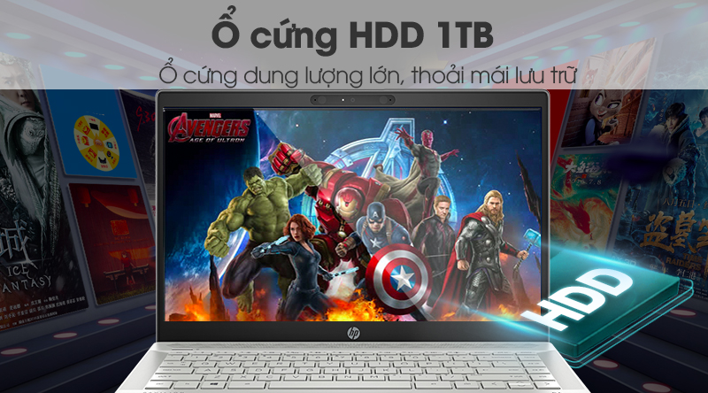 Laptop HP Palivion 14 ce2039TU i5 8265U/4GB/1TB/Win10 (6YZ15PA)