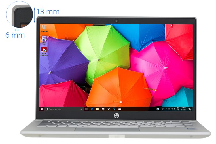 Laptop HP Palivion 14 ce2039TU i5 8265U/4GB/1TB/Win10 (6YZ15PA) Màu Bạc