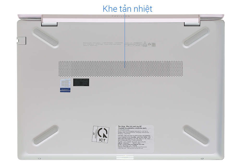 Laptop HP Pavilion 14 ce2038TU i5 8265U/4GB/1TB/Win10 (6YZ21PA) Màu Hồng