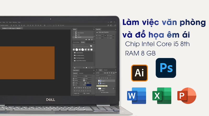 Laptop Dell Inspiron 15 5584 i5 8265U/8GB/2TB/2GB MX130/Win10 (N5I5353W)
