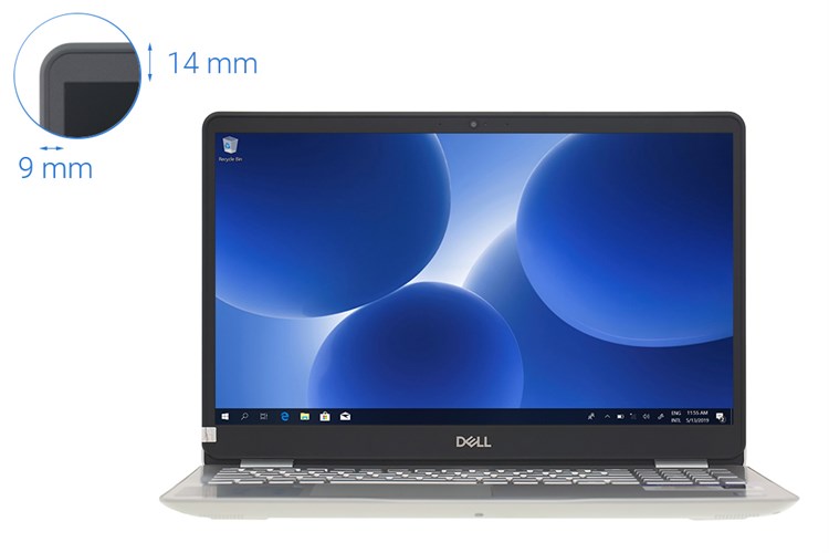 Laptop Dell Inspiron 15 5584 i5 8265U/8GB/2TB/2GB MX130/Win10 (N5I5353W) Màu Bạc