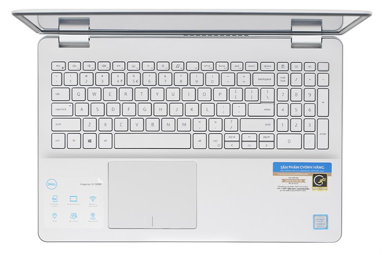 Laptop Dell Inspiron 15 5584 i5 8265U/8GB/2TB/2GB MX130/Win10 (N5I5353W) Màu Bạc