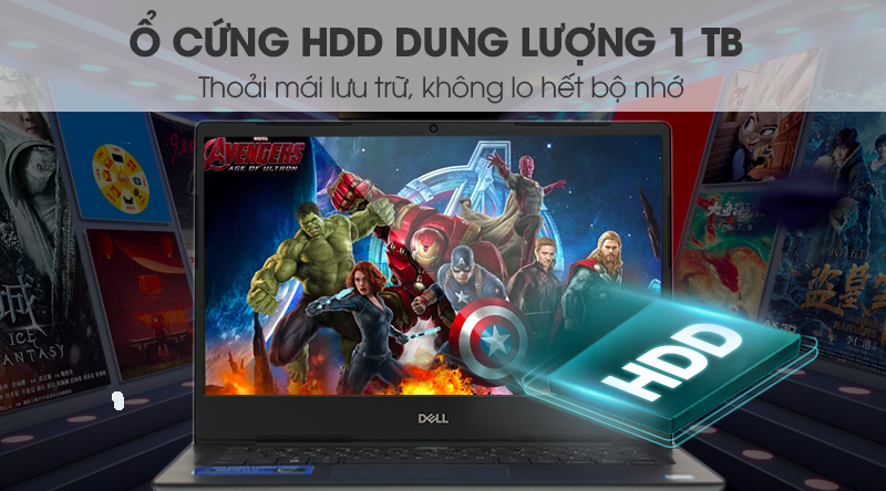 Laptop Dell Vostro 14 5481 i5 8265U/4GB/1TB/Office365/Win10 (V4I5227W)