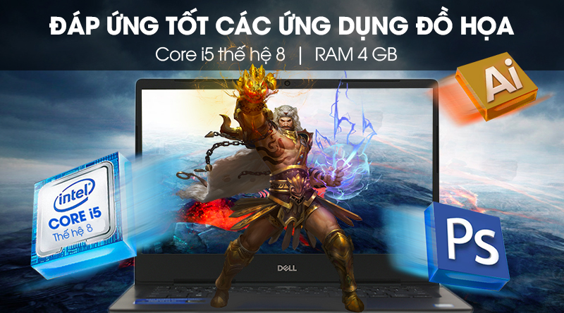 Laptop Dell Vostro 14 5481 i5 8265U/4GB/1TB/Office365/Win10 (V4I5227W)