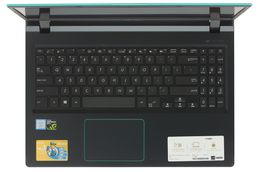 Laptop Asus Rog F560UD i5 8250U/8GB/1TB/ GTX1050/Win10 (BQ400T) Màu Đen
