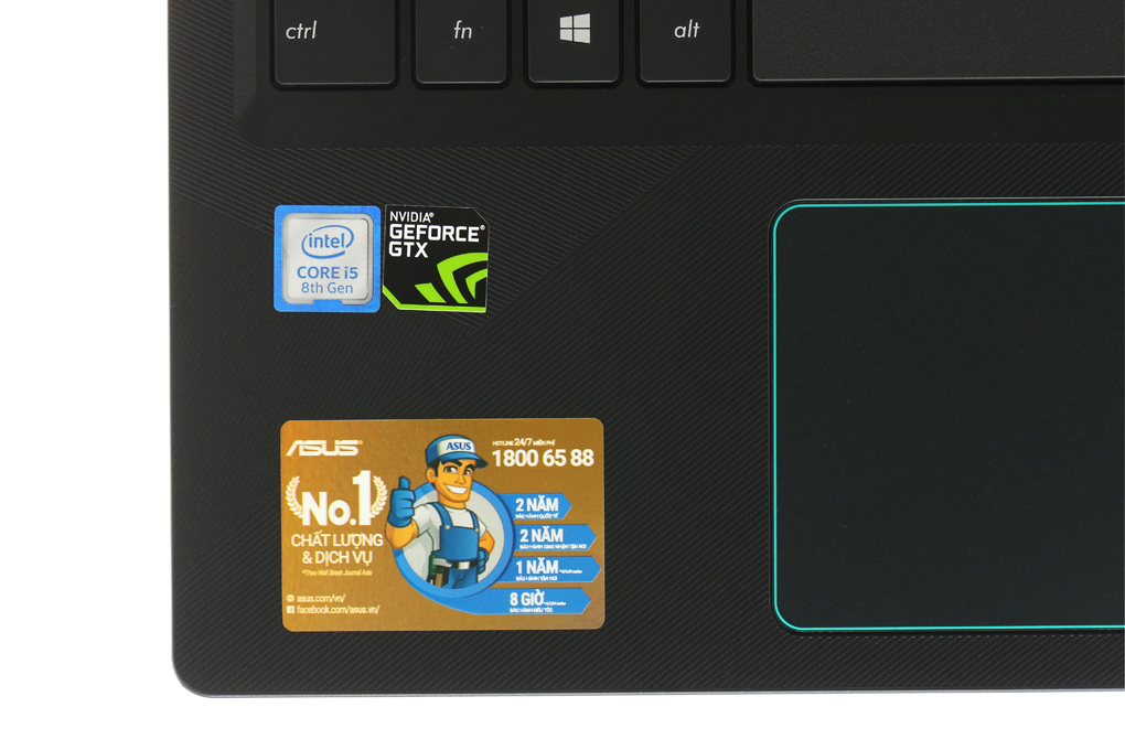 Laptop Asus Rog F560UD i5 8250U/8GB/1TB/ GTX1050/Win10 (BQ400T) Màu Đen