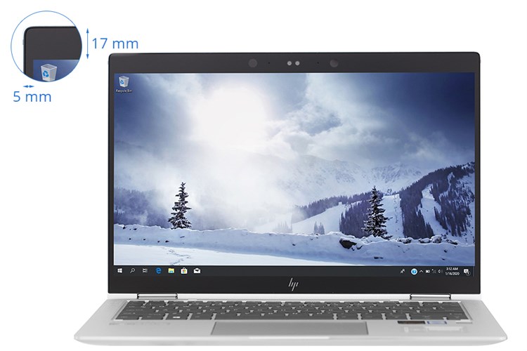 Laptop HP EliteBook X360 1030 G3 i7 8550U/8GB/256GB/Touch/Win10 (5AS44PA) Màu Bạc