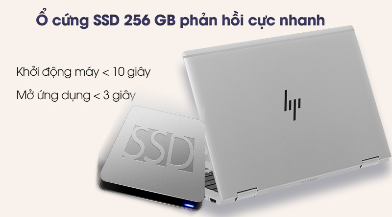 Laptop HP EliteBook X360 1030 G3 5AS44PA khởi động cực nhanh