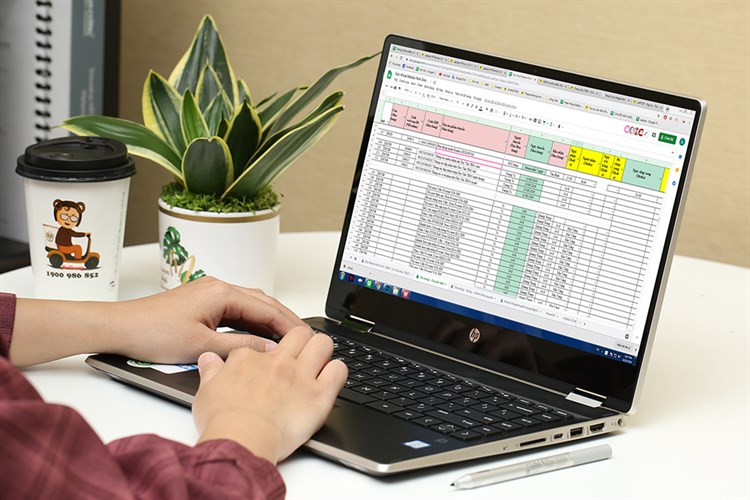 Laptop HP Palivion X360 14 dh0104TU i5 8265U/4GB/1TB/Win10 (6ZF32PA) Màu Vàng