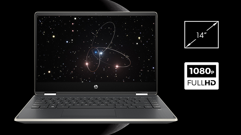 Laptop HP Pavilion x360 hình ảnh được tái hiện sắc nét và rõ ràng