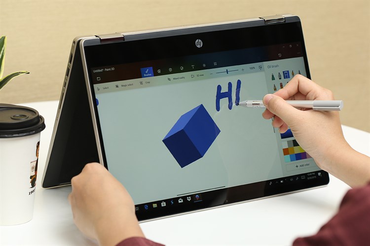 Laptop HP Palivion X360 14 dh0104TU i5 8265U/4GB/1TB/Win10 (6ZF32PA) Màu Vàng