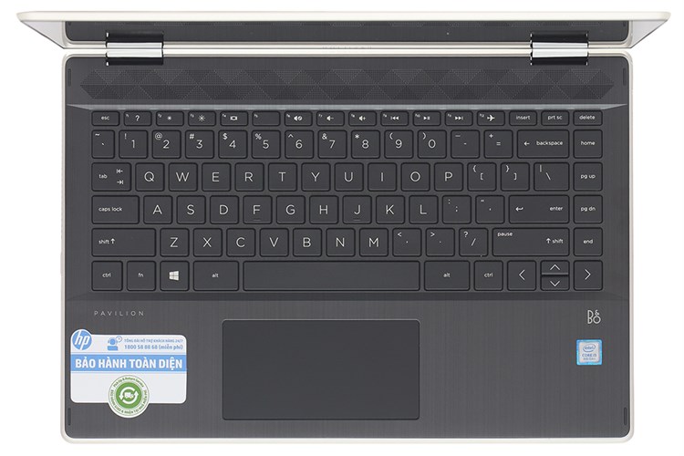 Laptop HP Palivion X360 14 dh0104TU i5 8265U/4GB/1TB/Win10 (6ZF32PA) Màu Vàng