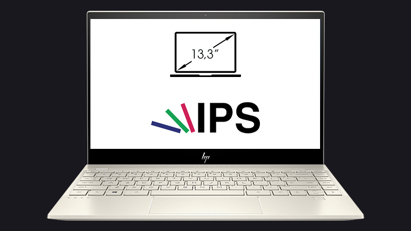 Laptop HP Envy 13 aq0025TU (6ZF33PA) hiển thị hình ảnh rõ nét, sống động