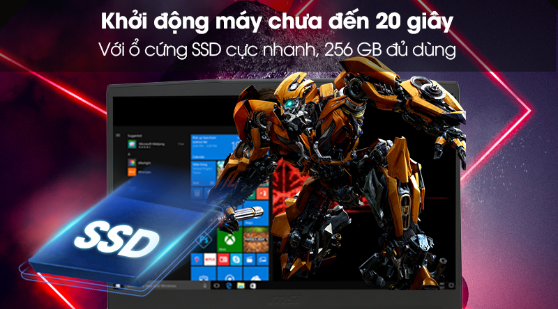 Laptop MSI Gaming 15 GF63 9SC i7 9750H/8GB/256GB/4GB GTX1650/Win10 (070VN)