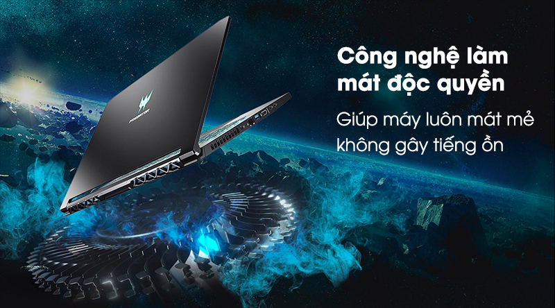 Laptop Acer Predator Triton 500 PT515 51 7398 i7 8750H/16GB/256GB/8GB RTX2070/Win10 (NH.Q4XSV.003)