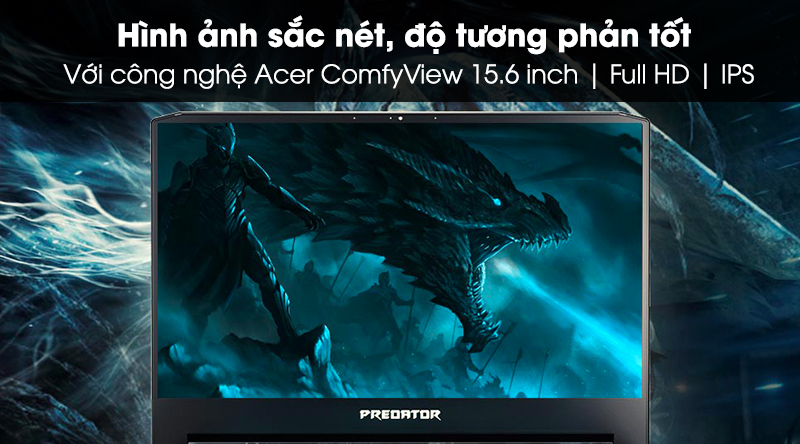 Laptop Acer Predator Triton 500 PT515 51 7398 i7 8750H/16GB/256GB/8GB RTX2070/Win10 (NH.Q4XSV.003)