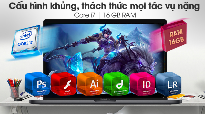 Laptop Apple Macbook Pro 2019 Touch i7 2.6GHz/16GB/256GB/ Radeon 555X (MV902SA/A)