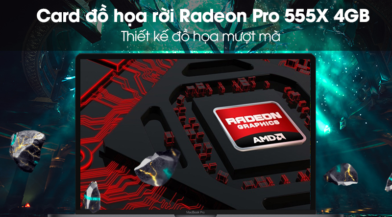 Laptop Apple Macbook Pro 2019 Touch i7 2.6GHz/16GB/256GB/ Radeon 555X (MV902SA/A)