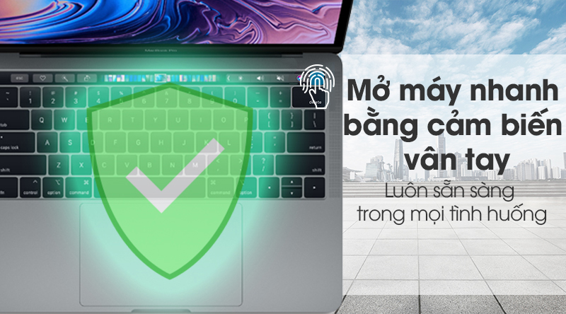 Laptop Apple Macbook Pro 2019 Touch i5 2.4GHz/8GB/256GB (MV962SA/A)