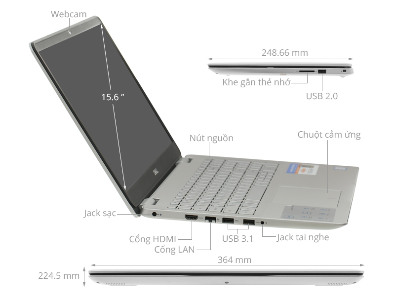 Dell Inspiron 5584 i3 8145U/4GB/1TB/Win10 (70186849)