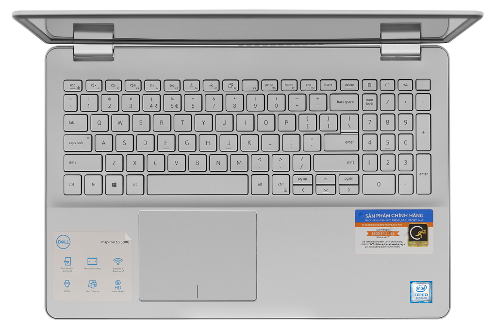 Laptop Dell Inspiron 5584 i3 8145U/4GB/1TB/Win10 (70186849) Màu Bạc
