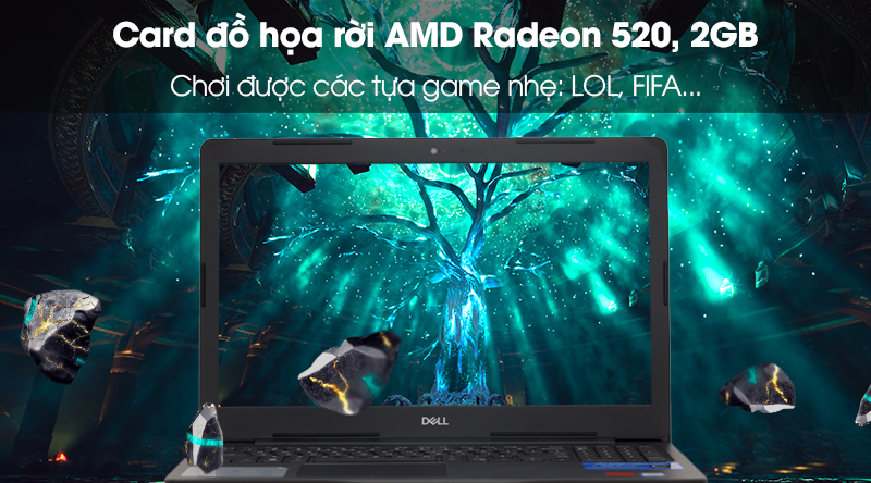 Laptop Dell Inspiron 3580 i7 8565U/8GB/256GB/2GB AMD520/Win10 (70188447)