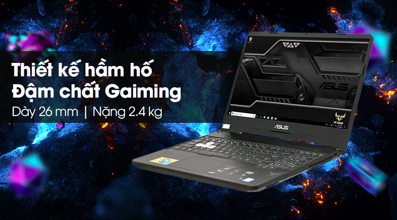 Laptop Asus Gaming FX505GE i7 8750H/8GB/512GB/4GB GTX1050Ti/Win10 (AL440T)