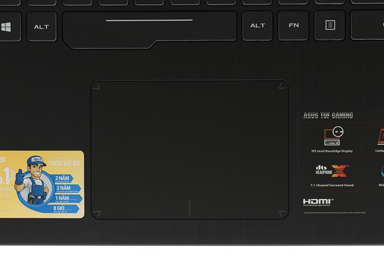Laptop Asus Gaming FX505GE i7 8750H/8GB/512GB/4GB GTX1050Ti/Win10 (AL440T)