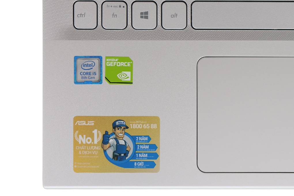 Laptop Asus VivoBook A512F i5 8265U/8GB/512GB/2GB MX250/Win10 (EJ222T) Màu Bạc