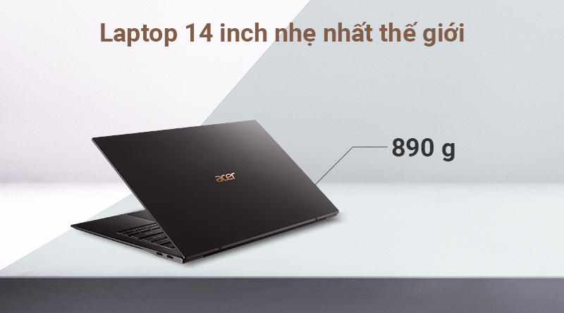 Laptop Acer Swift 7 SF714 52T 76C6 i7 8500Y/16GB/512GB/Touch/Túi/Win10 (NX.H98SV.001)