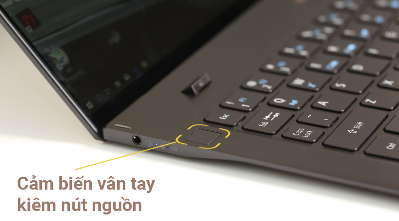 Cảm biến vân tay trên laptop Acer Swift 7