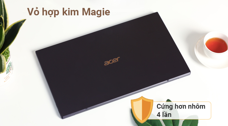 Laptop Acer Swift 7 sử dụng chất liệu Magie cao cấp