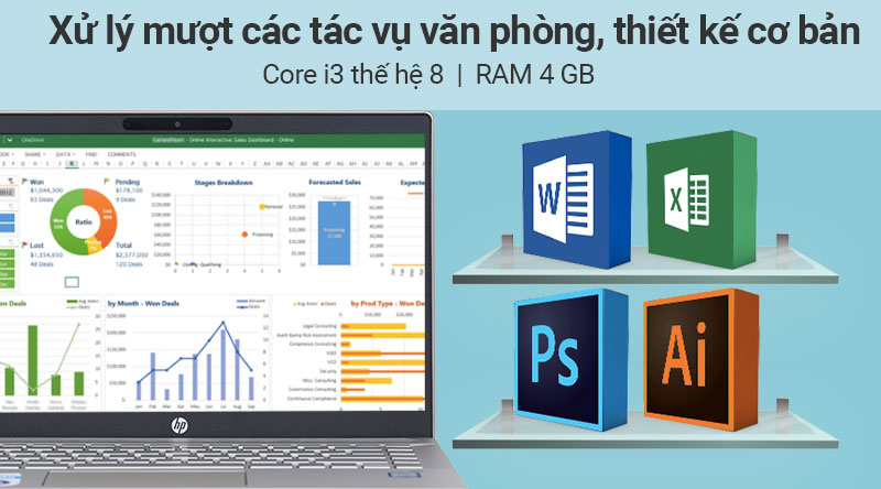 Laptop HP Pavilion 14 ce2035tu i3 8145U/4GB/1TB/Win10 (6YZ18PA)