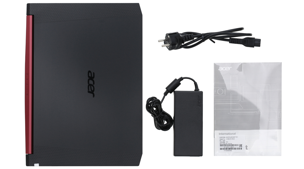 Bộ sản phẩm gồm: Sách hướng dẫn, Thùng máy, Sạc Laptop Acer