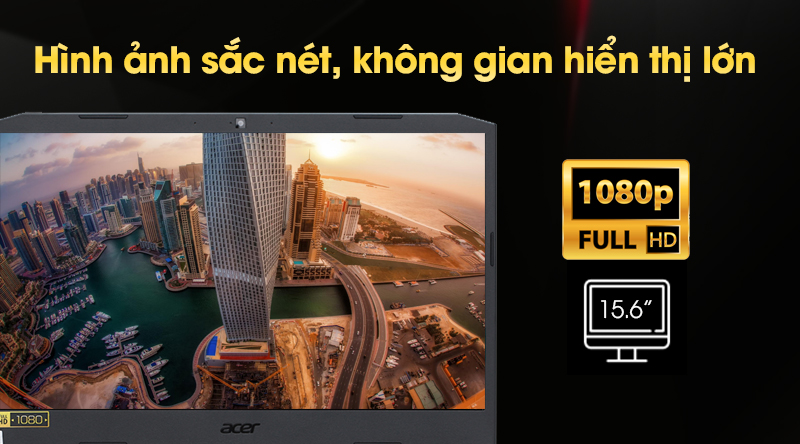 Laptop Acer Nitro AN515 54 71HS i7 9750H/8GB/256GB/4GB GTX1650/Win10 (NH.Q59SV.018)