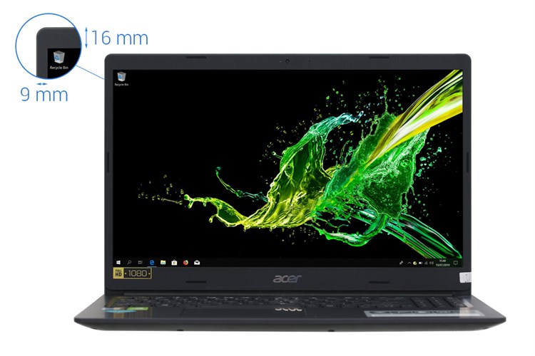 Laptop Acer Aspire A315 55G 78Q1 i7 8565U/8GB/512GB/2GB MX230/Win10 (NX.HEDSV.003) Màu Đen