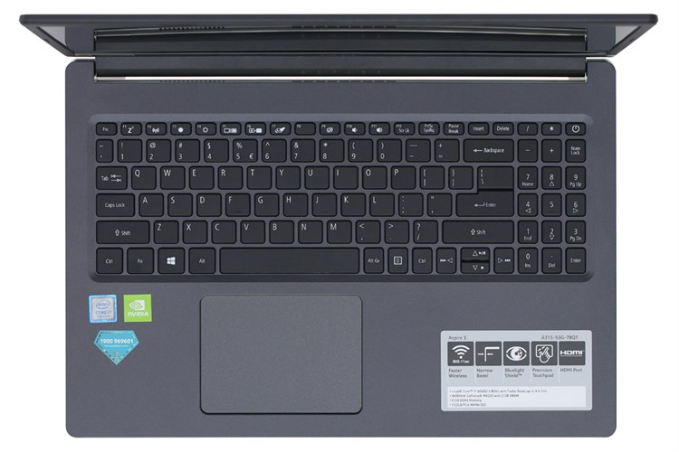 Laptop Acer Aspire A315 55G 78Q1 i7 8565U/8GB/512GB/2GB MX230/Win10 (NX.HEDSV.003) Màu Đen