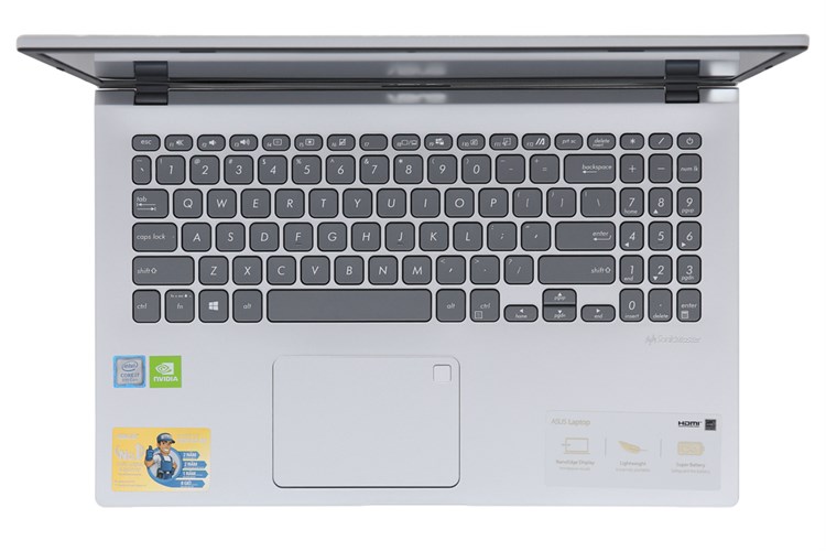 Laptop Asus VivoBook X509FJ i7 8565U/8GB/512GB/2GB MX230/Win10 (EJ133T) Màu Bạc