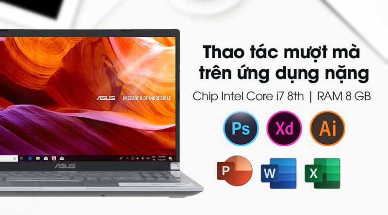 Cấu hình laptop Asus Vivobook X509FJ