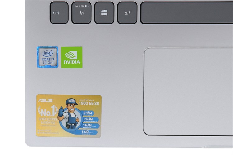 Laptop Asus VivoBook X509FJ i7 8565U/8GB/512GB/2GB MX230/Win10 (EJ133T) Màu Bạc