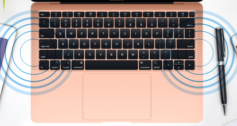 MacBook Air 2019 i5 ノートパソコンのサウンド