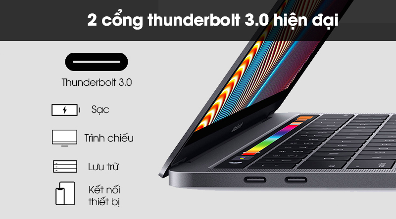 Laptop Apple Macbook Pro Touch 2019 i5 1.4GHz/8GB/128GB (MUHN2SA/A)