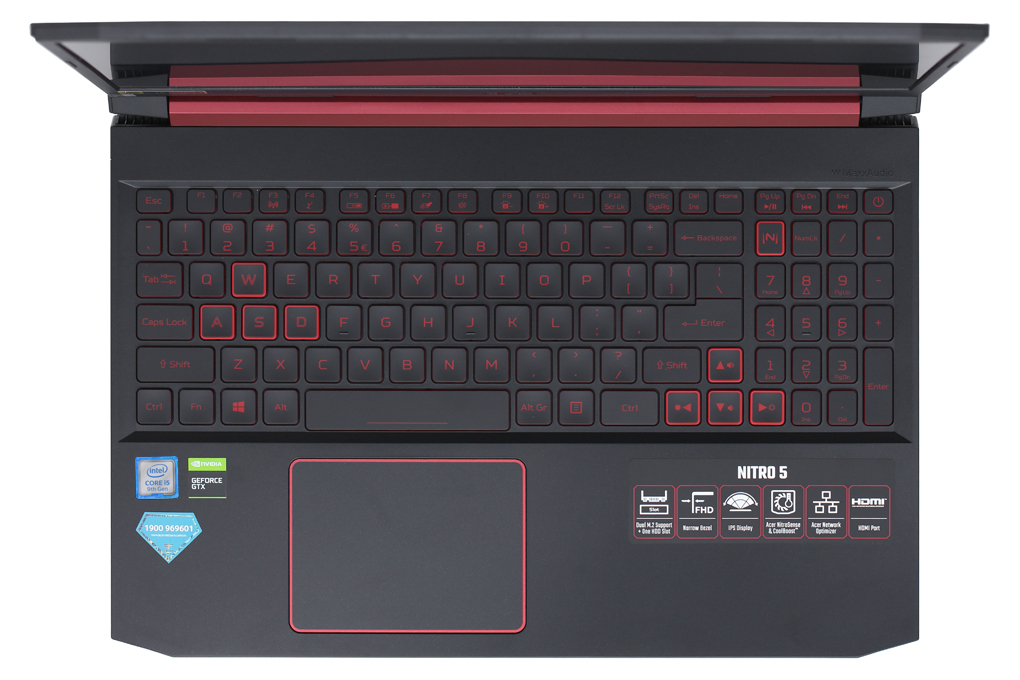 Laptop Acer Nitro AN515 54 52EZ i5 9300H/8GB/256GB/4GB GTX1650/Win10 (NH.Q59SV.019) Màu Đen