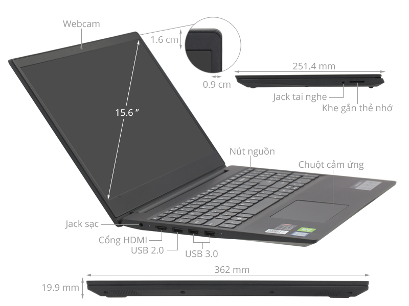 Lenovo Ideapad S145 15IWL i3 8145U/4GB/256GB/2GB MX110/Win10 (81MV00SXVN)