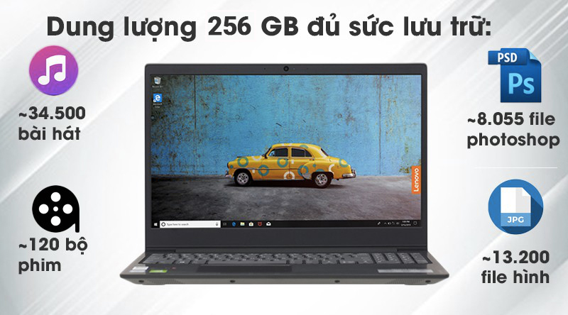 Laptop Lenovo Ideapad S145 15IWL i3 8145U/4GB/256GB/2GB MX110/Win10 (81MV00SXVN)