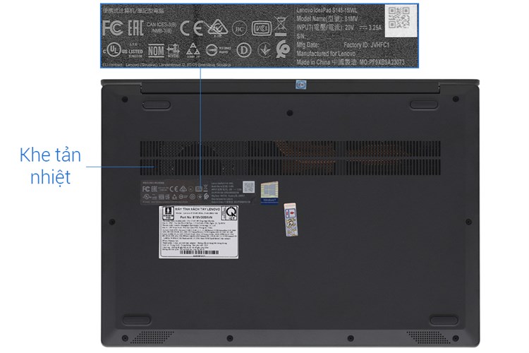 Laptop Lenovo Ideapad S145 15IWL i3 8145U/4GB/256GB/2GB MX110/Win10 (81MV00SXVN) Màu Đen
