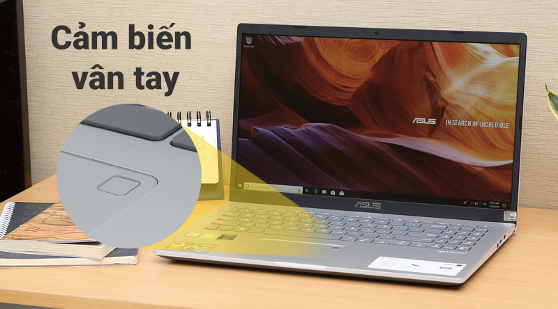 Cảm biến vân tay trên Laptop ASUS VivoBook X509FJ i5 (EJ132T)