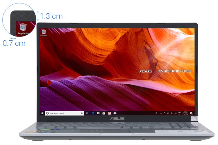 Laptop Asus VivoBook X509FJ i5 8265U/8GB+16GB/1TB/2GB MX230/Win10 (EJ132T) Màu Bạc