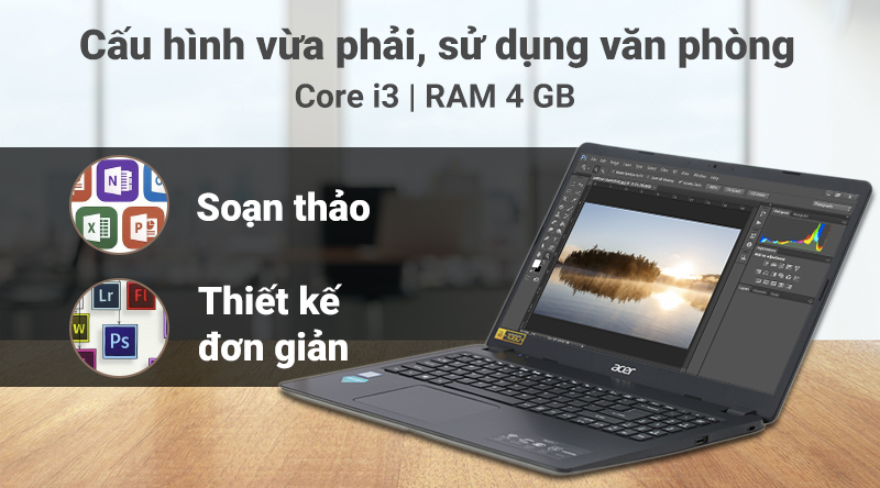 Cấu hình laptop Acer Aspire A315 i3 (NX.HEFSV.003)