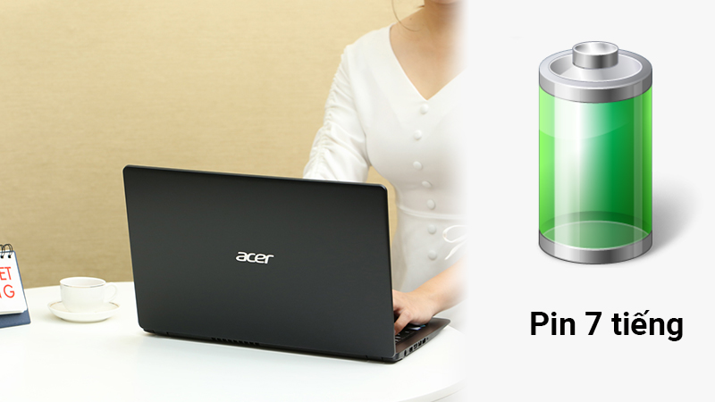 Thời lượng pin laptop Acer 3 A315 54 57 PJ